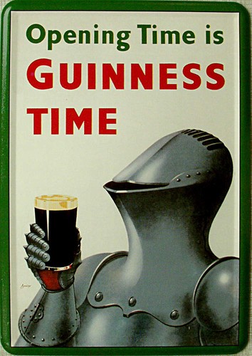 Blechpostkarte guinness - blechpostkarte,