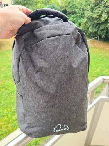 Kompakter rucksack grau rot - grau,