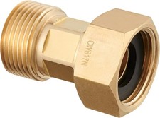 Messing Beweglich Verschraubung Durchgang, ECK, Rückschlagventil EPDM-Dichtung