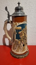 Jugendstil Bierkrug Jäger