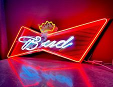 VINTAGE BUDWEISER BIER SCHILD