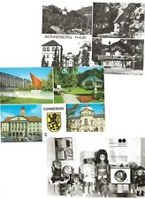 103/467 AK SONNEBERG THÜRINGEN  + AK SCHLEUSINGEN PUPPEN WASCHMASCHINE ? MODE