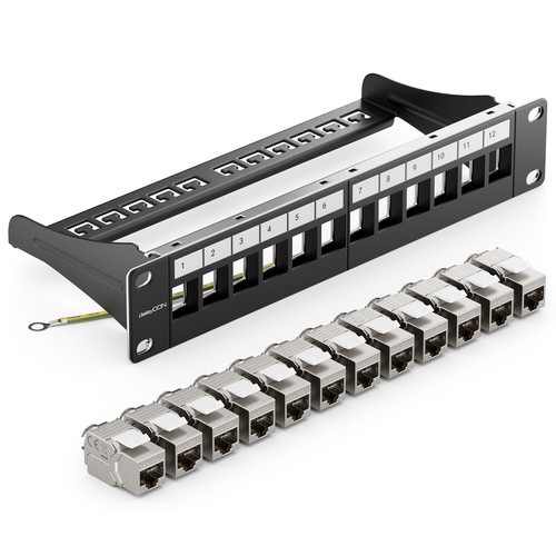 Patchpanel port cat7 - patchpanel, 12
