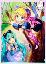 Vocaloid Wonderland Hatsune Miku & Rin Klarsichthülle Anime Manga Kawaii Japan