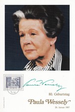 Philswiss Autogramm - Paula Wessely - limitiert