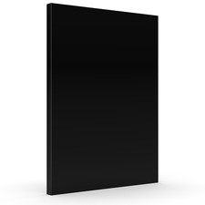 X57 Küchenfront Schwarz Hochglanz 19mm nach Maß - Möbelfront - Blende - Front