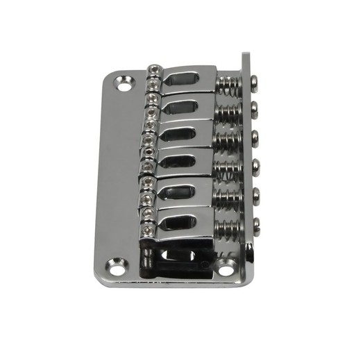 Chrome fixed guitar bridge - fixed,