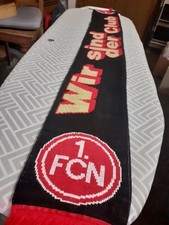 FCN-Fan Schal. "Wir sind der Club", mit Goldfaden
