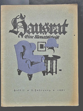 HAUSRAT Eine Monatsschrift,   Heft 11  *   2. Jahrgang   *   1921
