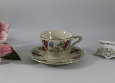 Royal Porzellan Bavaria KM, Handarbeit - Sammeltasse Mokkatasse mit Untertasse