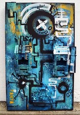 C. FANTA - GEMÄLDE abstrakte Kunst Bild ORIGINAL Leinwand MALEREI art Acryl neu