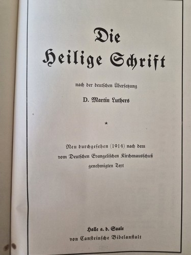 Die heilige schrift oder bibel - die,
