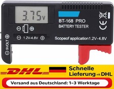 Batterietester BT-168 Akku Tester 9V/1.5V/AA/AAA/C/D Knopfzellen Universal Prüfe