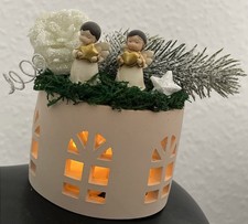 Handmade Weihnachten Dekoration Stadt Engelchen Licht Haus