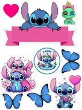 Lilo und Stitch Tortenaufleger Lilo & Stitch Personalisierbar Fondant Tortendeko