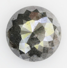 1.98 CT Natürlich Lose Rund Rose Schnitt Diamant, Grau Rustikal Diamant