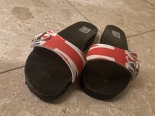 Berkemann Holzklepper, braun, m. neuem Wechselriemen (England), Gr. 4.5 (24 cm)