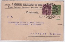 25093 Postkarte Zudruck J. Münzberg Schluckenau (Šluknov) und Großschönau 1922