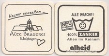 Alte Brauerei Wolfhagen  - alter Bierdeckel "100% Zanker allheid"