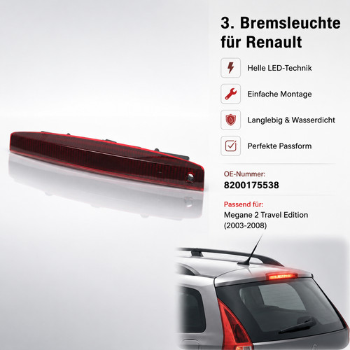 Led heckleuchte für - heckleuchte, renault