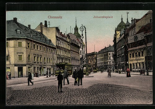 Chemnitz johannisplatz - ak, chemnitz,