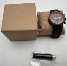 Wildholz edle Holzuhr analog