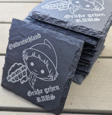 Untersetzer aus Schiefer