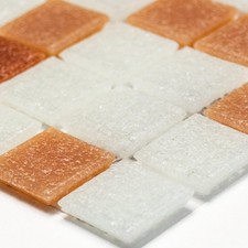 Glasmosaik Fliesen Cult Weiss