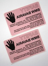 BMW BAVARIA Alarmaufkleber