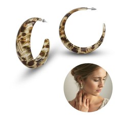 leichte Leopard Creolen