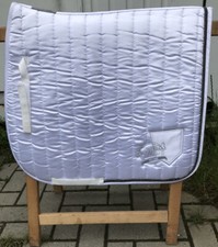 Equest DL Schabracke Satin Rhinestone weiß Turnier strass