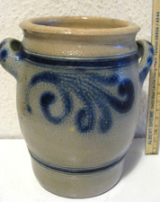 Antiker Vorratstopf  grau  Steinzeug um 1920