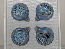 Christbaumkugel eisblau Reflex