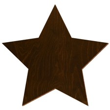 Holz stern eiche dunkel - eiche,