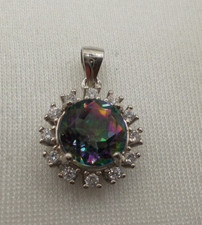 Mystik Topas - Anhänger, Sterlingsilber 925