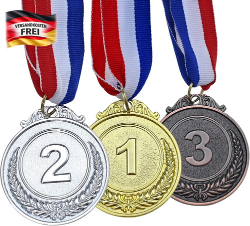 3pcs gewinner medaillen gold - 3pcs,