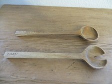 Salatbesteck Akazien Holz DA HABEN WIR DEN.... SALAT! Vorlagebesteck Räder