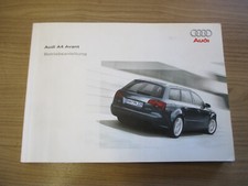Betriebsanleitung Bedienungsanleitung AUDI A4 B7 8E Avant 2625618ED00
