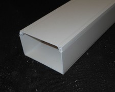 (6,95 EUR/m) Kabelkanal weiß 100 x 60 mm Kabelleiste Installationskanal PVC
