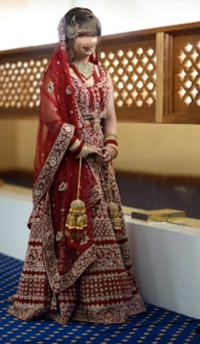 Rote indische braut hochzeit - rote,