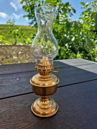 Messing petroleumlampe - messing,