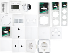 REV Studio weiß Schalter Rahmen Abdeck USB Steckdose Variation