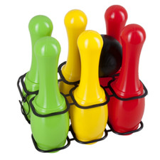 Bowling Set 6 Kegeln 1 Kugel für Kinder Kegelspiel Kugeln Kinderbowling Spiel