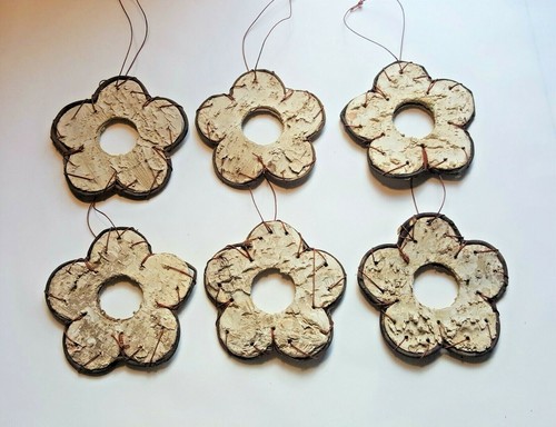Birken blumen bastelholz
