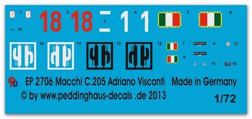 Peddinghaus 2706 macchi - 1/72,