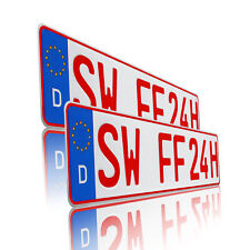 2 KFZ Kennzeichen Rot |