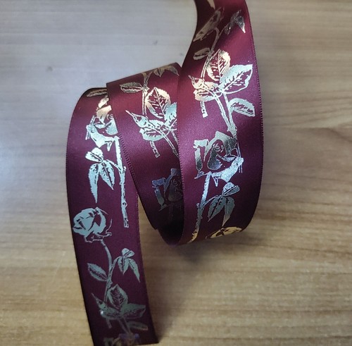 Trauerband weinrot mit - weinrot,