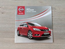 Nissan Pulsar Heft Broschüre Flyer - Original Zubehör - Oktober 2015