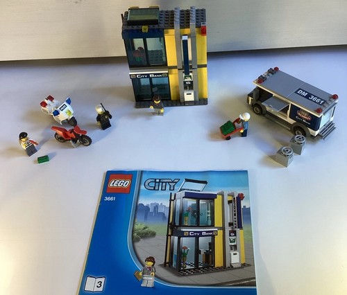 Lego city 3661 bank und - city,