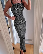 Neue Maxi Kleid, Schwarz